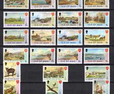 1973 Isle of Man Independent Postal Administration Definitive Stamps Mint Never Hinged (MNH)