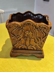 1970s West German Planter Folk Art True Vintage