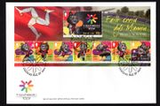 2011 Isle of Man Fourth Commonwealth Youth Games, Isle of Man Commemorative Stamps Miniature Sheet First Day Cover (FDC)