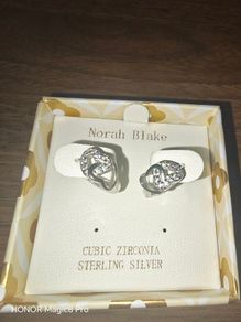 Silver earrings