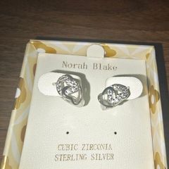 Silver earrings