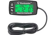 Inductive Tachometer Gauge Engine Hour Meter Alert RPM Backlit Resettable Tacho Hour Meters for Motorcycle ATV Lawn Mower HM032B