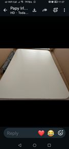 Shiny Ikea white desk