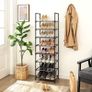 8-Tier Shoe Rack, Shoe Shelf, Shoe Storage Organiser, Space-Saving, 28 x 46 x 145 cm, Metal Frame, Non-Woven Fabric Shelves, for Hallway, Bedroom (FREE POSTAGE) Image 5