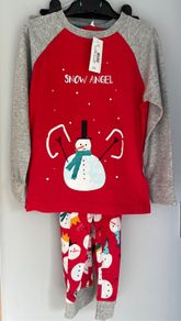 Bluezoo Unisex kids Christmas Pyjamas Age 5-6 BBWT