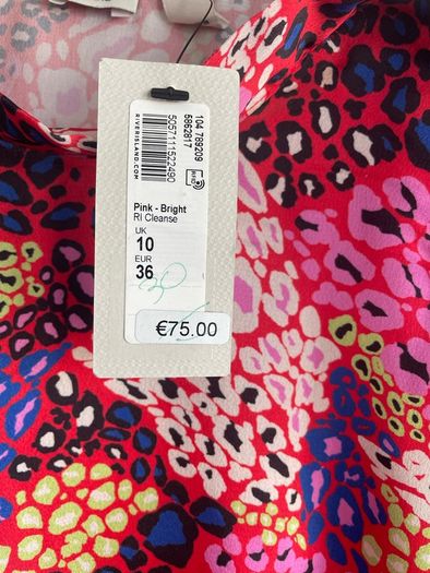 River Island pink mix dress size 10