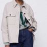 Fab Zara Cream Premium Manteco Italian Wool Blend Oversized Shacket Image 8