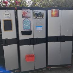 Storage presses for shed