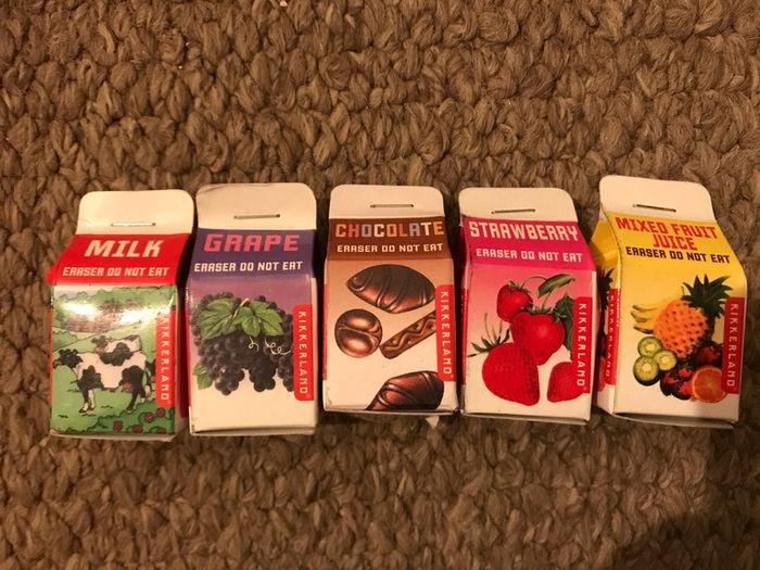 Kikkerland set of 5 scented erasers