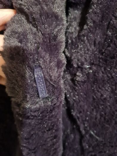 Dennis Basso faux fur purple coat