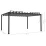 Gazebo 3x4m with Adjustable Louvered Roof Image 8