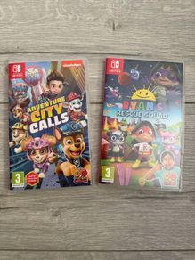 Nintendo Switch Adventure City scales and Ryan's Rescue Squad
