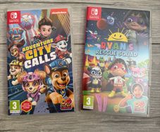 Nintendo Switch Adventure City scales and Ryan's Rescue Squad
