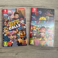 Nintendo Switch Adventure City scales and Ryan's Rescue Squad