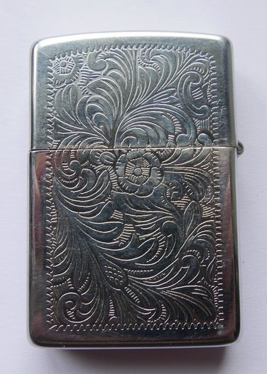 Zippo wind proof lighter with original brown leather case