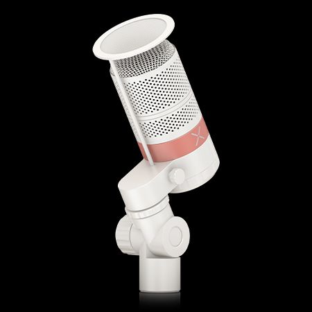 TC Helicon GoXLR MIC-WH Dynamic Broadcast Microphone with Integrated Pop Filter