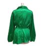 River Island Brand new with tags satin jacquard green long sleeve blouse Image 4