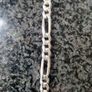 Sterling silver figaro bracelet. Image 3