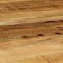 Coffee Table Oval Solid Rough Mango Wood and Steel 100 cm Image 2