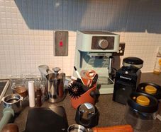 Full espresso making set up