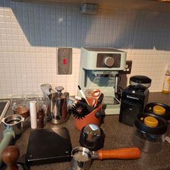 Full espresso making set up