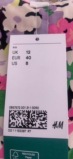 Bnwt size 12 H&M conscious range