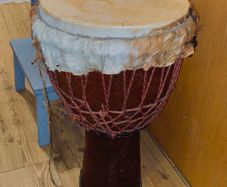 Agave and Goatskin Djembe