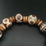 Antique Burmese PumtekPyu & Natural Eyes Suliemani Agate Bead Bracelet Image 3