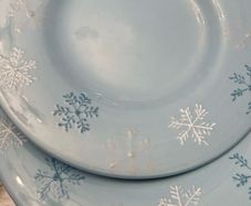 Christmas side plates Snowflake