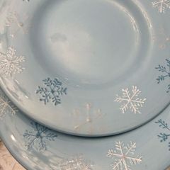 Christmas side plates Snowflake