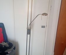 large brass floor lamp