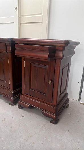 Bedside locker, solid hardwood