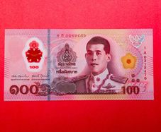 Thailand  100  Baht. 2025 . Pick 147a  POLYMER / PLASTIC  ( Uncirculated )
