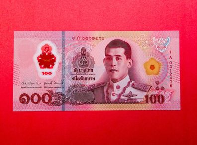 Thailand  100  Baht. 2025 . Pick 147a  POLYMER / PLASTIC  ( Uncirculated )