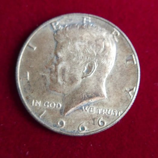 Vintage Half Dollar, Kennedy Half Dollar, 1966