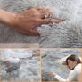 Grey Rugs Living Room 180x270cm Super Soft Fluffy Area Rugs for Bedroom Shaggy Anti-Skid Comfortable Large Rugs Indoor Modern Home Decor Floor Carpet -(Tie-dye Image 2