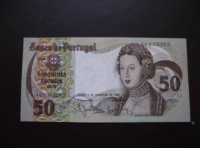 Portugal. Unc 50 Escudos (1.2.1980)