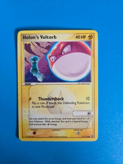 Holon's Voltorb (71/113) Pokemon card from EX Delta Species