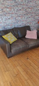 genuine leather 2-seat sofa