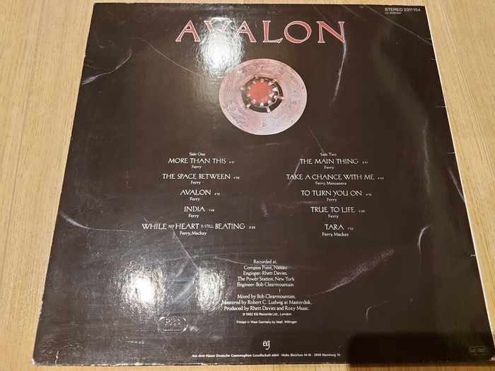 Roxy Music - Avalon - Vinyl Record