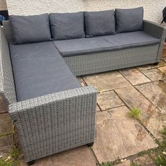 Garden L Shape Chair in Charcoal Grey