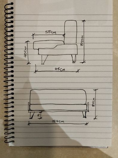 mid century sofa daybed