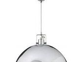 Dome Pendant Light Chrome 40 cm Diameter