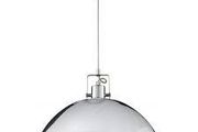 Dome Pendant Light Chrome 40 cm Diameter