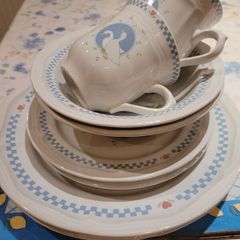 A two place setting