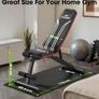 Adjustable Bench, Utility Weight Bench with 8 Position Adjustable Backrest/3 Position Adjustable Footrest, 318 kg Weight Capacity, Foldable Workout Bench with 90 Angle for Home Gym Image 8