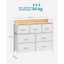 Chest of drawers with 7 fabric Drawers Image 6