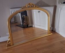 Large Gold Frame Mirror