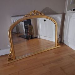 Large Gold Frame Mirror