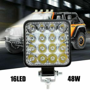 2X 48W 12V 16LED Work Light Spot Beam Bar Car Van Quad Off-Road Driving Fog Lamps